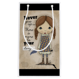Your Story-Girl with Pen and Ink-Get Well Small Gift Bag