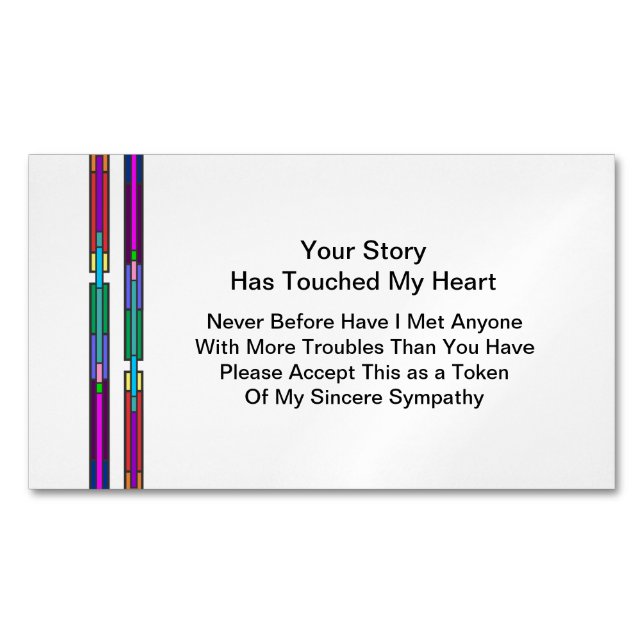 Your Story Has Touched My Heart | Sympathy Magnet (Front)