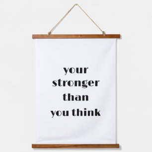 your stronger than you think gift wall decor hanging tapestry