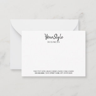 Your Style Business (Text Type) Card
