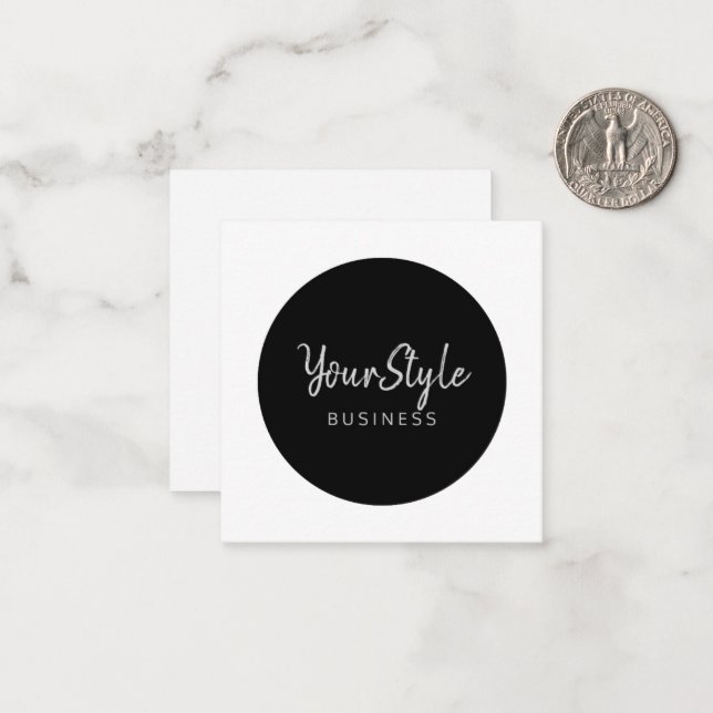 Your Style Circle (Image Type) Card (Front/Back In Situ)