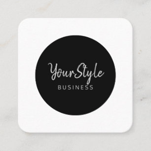 Your Style Circle (Image Type) Square Business Card