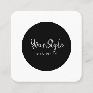 Your Style Circle (Image Type) Square Business Card