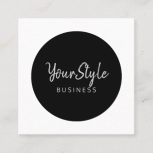 Your Style Circle (Image Type) Square Business Card