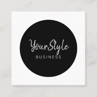 Your Style Circle (Image Type) Square Business Card