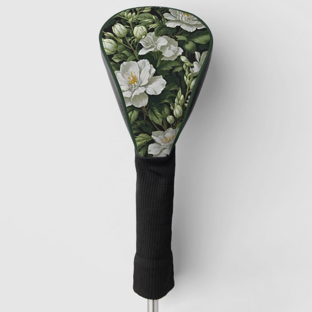 Your Swing, Your Oasis: Tropical Elegance Golf Head Cover (Front)
