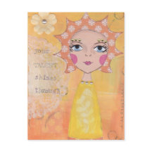 Your talent shines through postcard