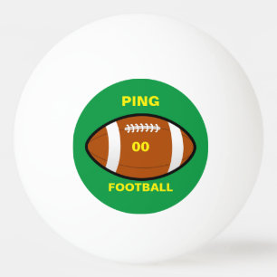 Your Team Football Ping Pong Ball