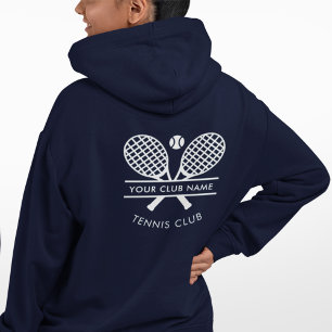 Your Tennis Club Name Team Logo Custom Hoodie