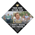 Your Text & 3 Photo Collage Memorial Tribute Black