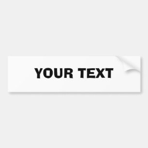 Your Text "Ad Lib" Bumper Sticker