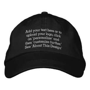 Your Text / Add Logo for Company Branded Employee Embroidered Hat