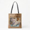 Your Text and Dog Photo Tote Bags