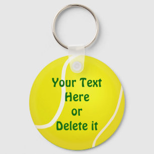 YOUR TEXT CHEAP Tennis Keychains Under $4.00