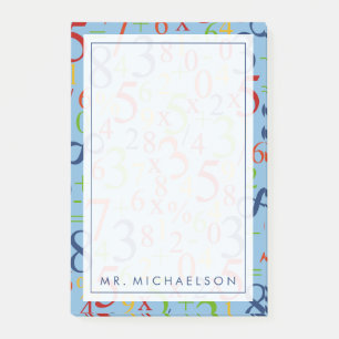 Your Text Colourful Math Post-it Notes