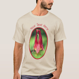 Your Text Columbine Flower Personalised T-Shirt