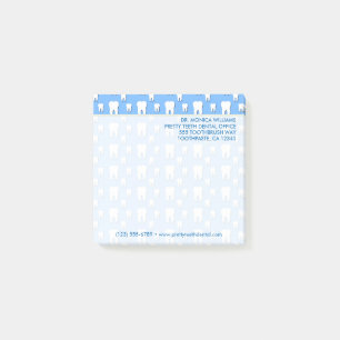 Your Text   Cute Teeth Dental Office Post-it Notes