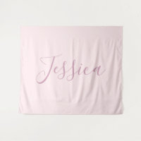 Your Text | Elegant Script & Soft Blush Pink