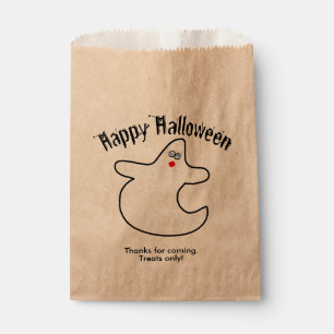 Your Text Happy Halloween Diva Ghost Favour Bags