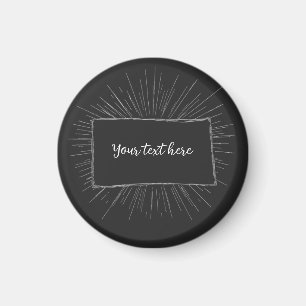 Your text here custom note design magnet