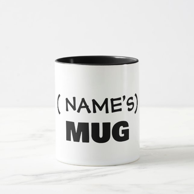 Your text here, customisable  mug (Center)