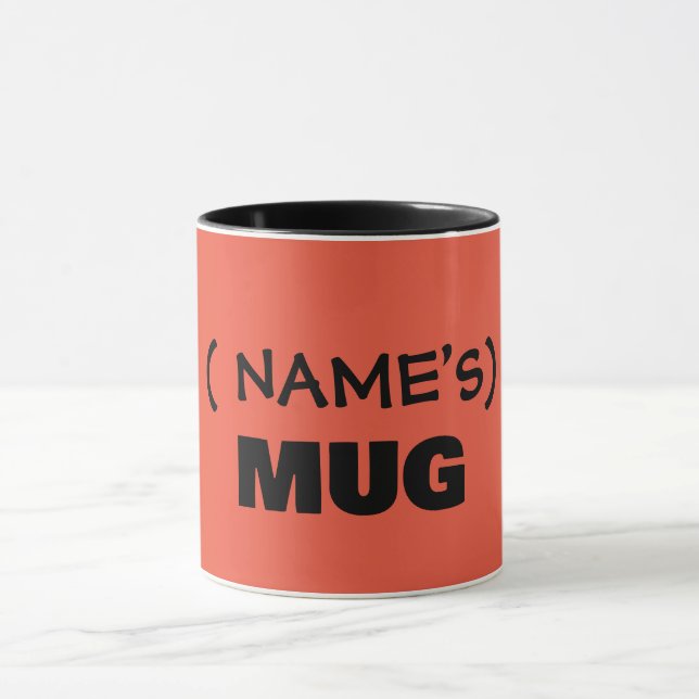 Your text here, customisable  mug (Center)