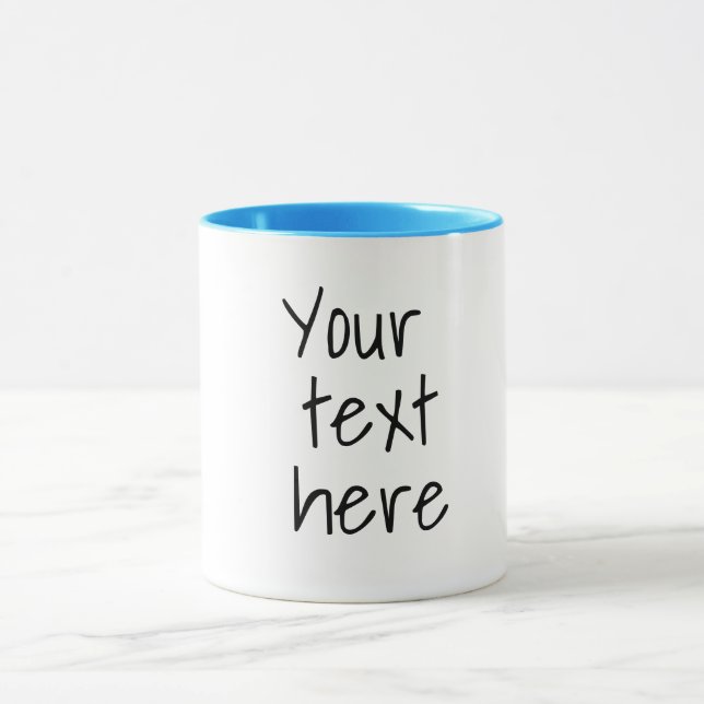 Your text here, customisable   mug (Center)