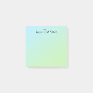 Your Text Here Green Gradient Post-it Notes