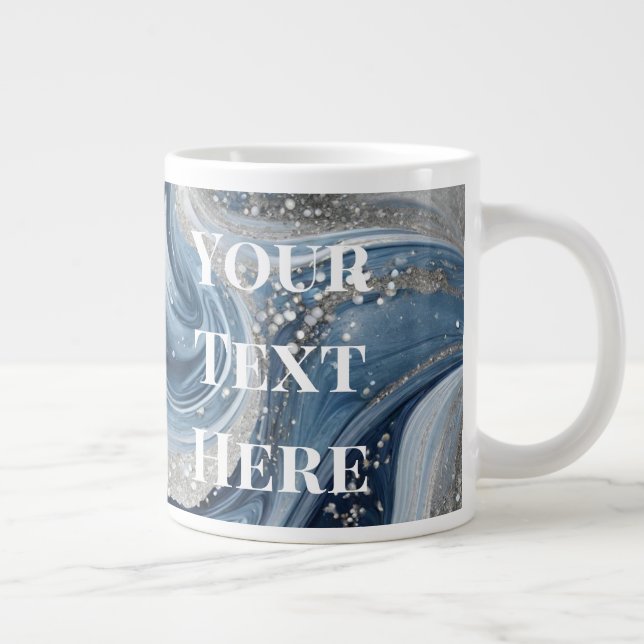 Your Text Here Jumbo Mug Custom Text Mug (Right)
