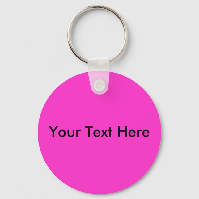 Your Text Here Key Ring (Front)