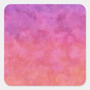Your Text here: RAINBOW SUNSET BACKGROUND Square Sticker
