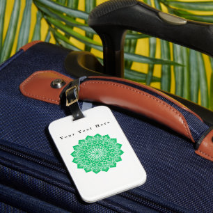 Your Text Here Text and Image Custom Travel Luggage Tag