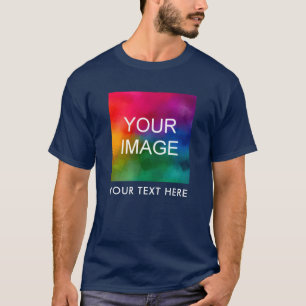 Your Text Here Upload Own Logo or Photo Template T-Shirt