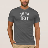 Your Text Mens Bella+Canvas Short Sleeve Asphalt