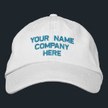Your Text Name and Colours Hat Embroidered Cap<br><div class="desc">Your Personalised Promotional Cap - Add Your Text - Name - Company / Number / Letter / Slogan - Tagline / or Website , Phone , E-mail , Social Media Handle , Address , Logo - Photo / more - Choose Your Colour / Size / Font - Make your unique...</div>