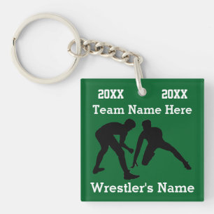 YOUR TEXT on Personalised Wrestling Keychains Gift