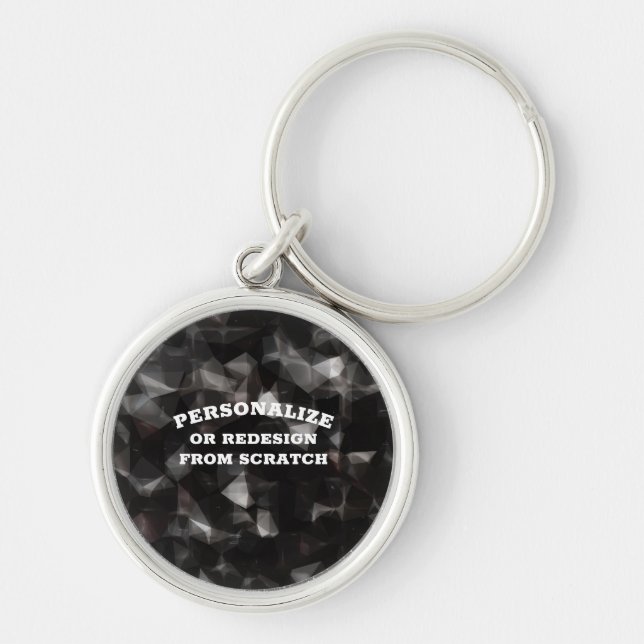 Your Text or Design Here - Create a Custom Key Ring (Front)