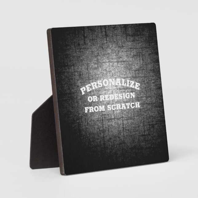 Your Text or Design Here - Create a Custom Plaque (Front)