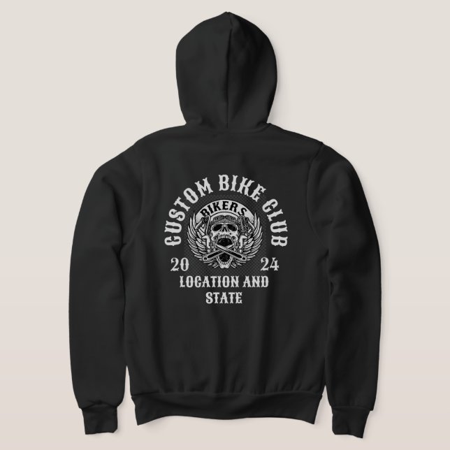 YOUR TEXT OR LOGO HERE HOODIE (Laydown Back)