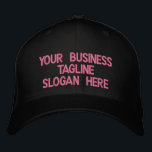 Your Text Promotional Embroidered Baseball Cap<br><div class="desc">Simple Personalised Promotional Cap - Add Your Text - Name - Company / Number / Letter / Slogan - Tagline / or Website , Phone , E-mail , Social Media Handle , Address , Logo - Photo / more - Choose Your Colour / Size / Font - Make your unique...</div>