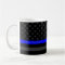 Your Text Thin Blue Line Black US Flag Personalise