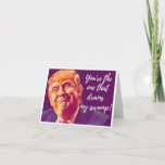 Your the one that drains my swamp card<br><div class="desc">Need to express love as deep as Trumps detest for the establishment? Get this card!</div>