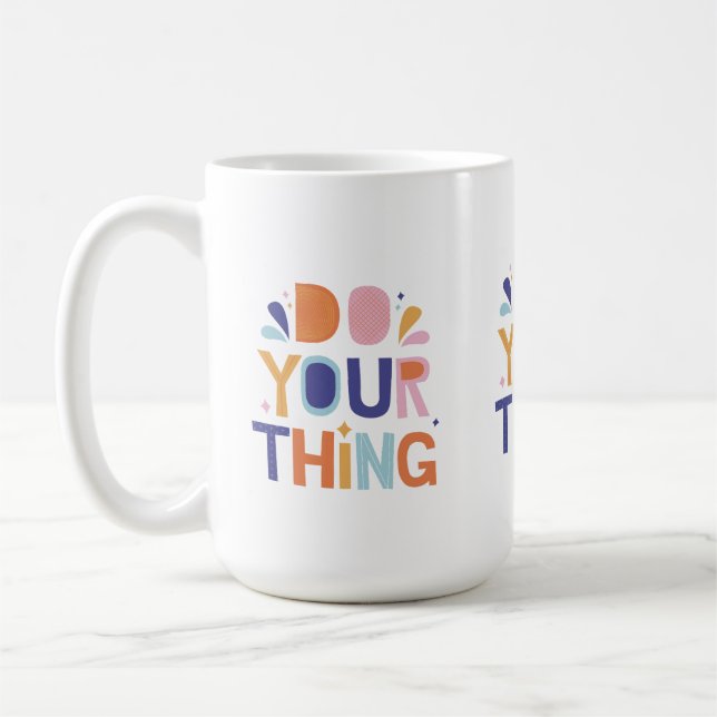 Your Think Slogan Mug Design (Left)