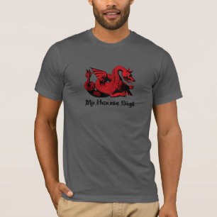 Your Thrones Style House Sigil Red Dragon T-Shirt