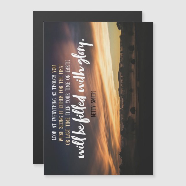 Your Time On Earth Magnetic Invitation (Front/Back)