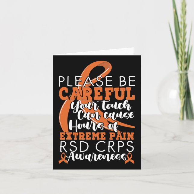 Your Touch Can Cause Extreme Pain Support Crps Awa Card (Front)