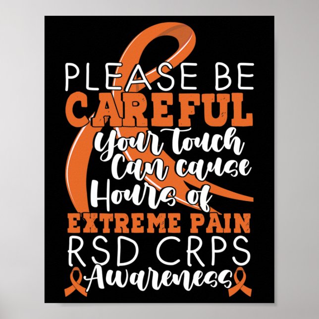 Your Touch Can Cause Extreme Pain Support Crps Awa Poster (Front)