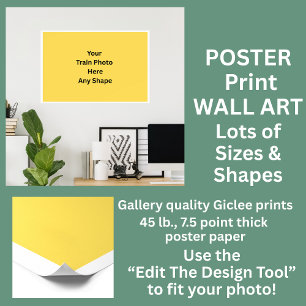 Your Train Photo Print, Value Poster Paper