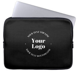 Your Uploaded Business Logo or other Design Laptop Sleeve