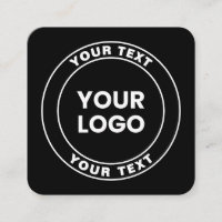 Your Uploaded Logo + Bold Circular Text 